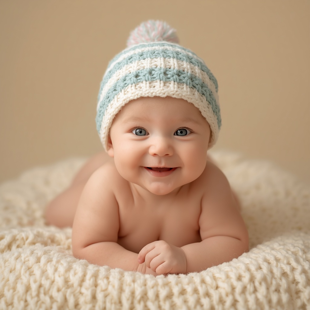 A smiling baby